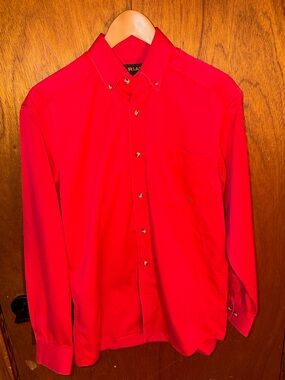 Ariat Bright Red Men’s Button-Down Shirt